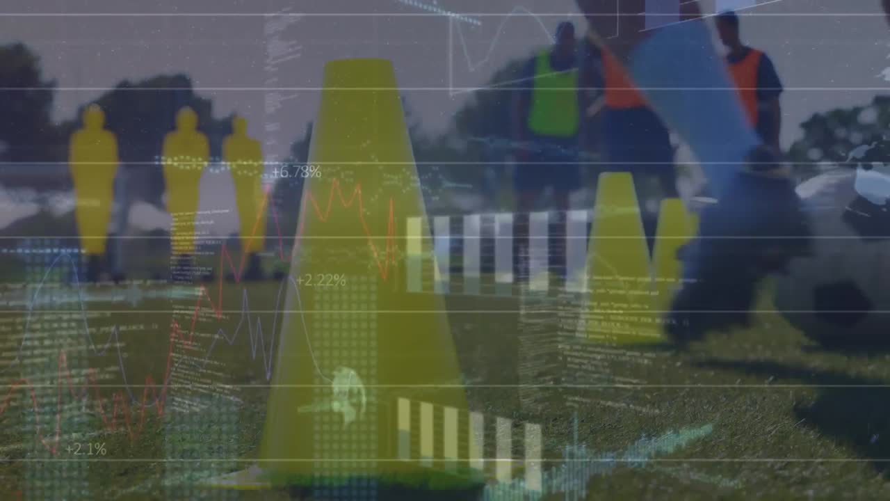 농구 선수들에 대한 금융 데이터 처리의 애니메이션