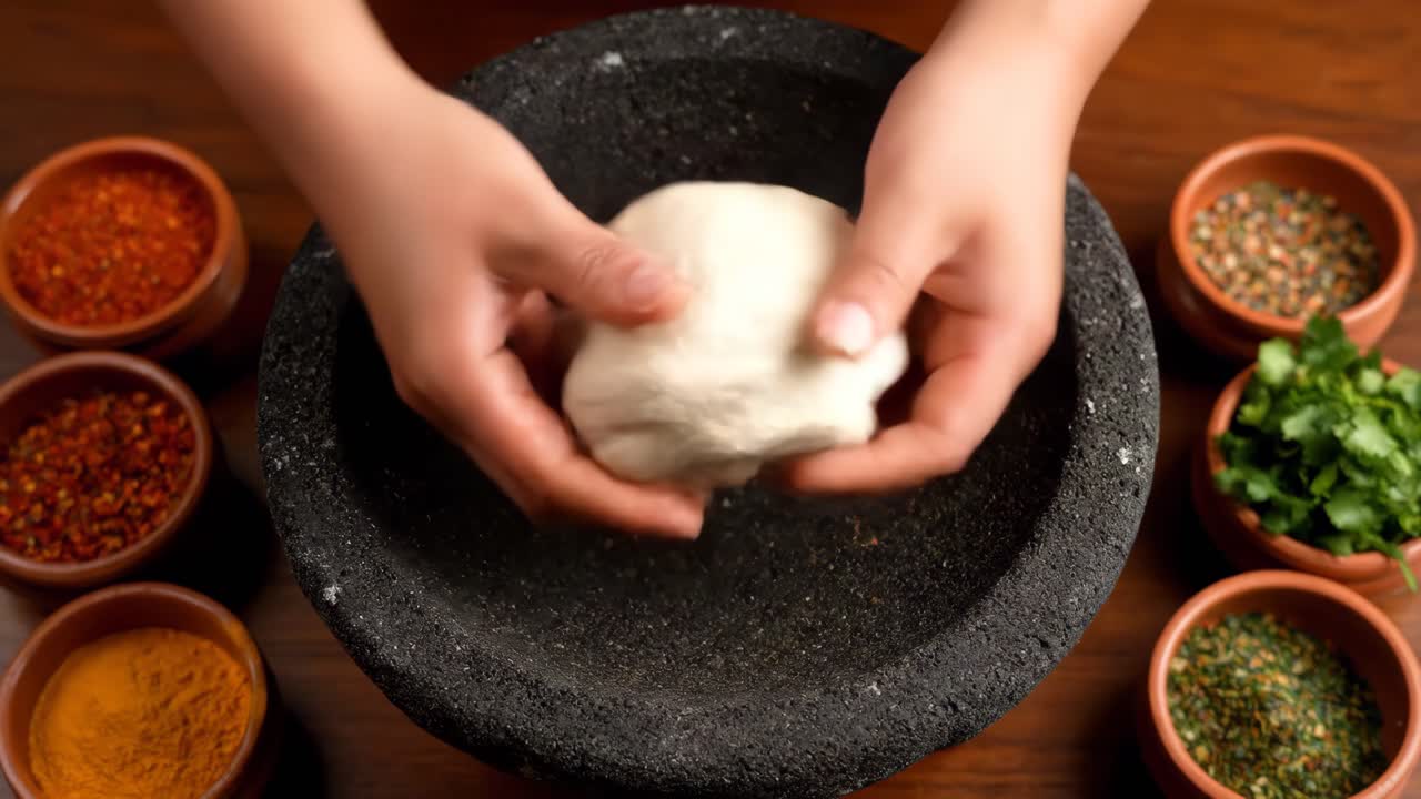Preparing Dough with Spices