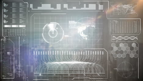 animation of statistics and data processing over computer servers