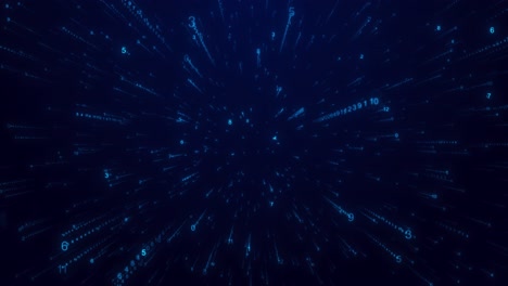 cyberspace future technology digital network binary matrix binary code concept of science business