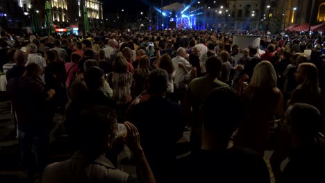 night concert people crowd