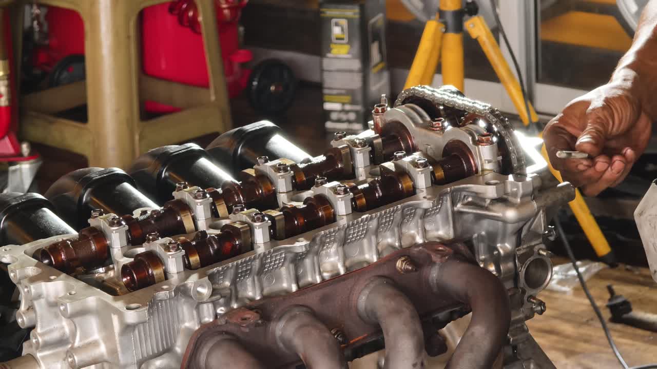 Car Engine Repair in Progress