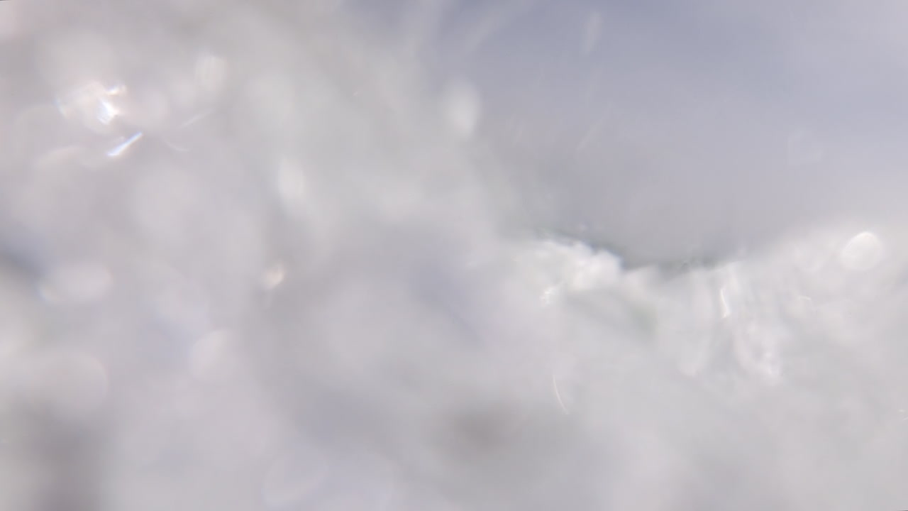 View of the waves and bubbles of the sea