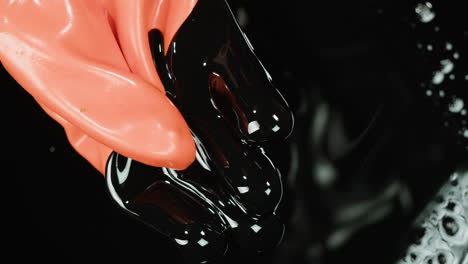 oil spill and protective gear