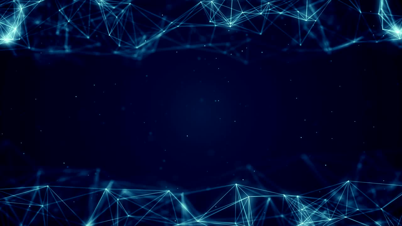 plexus abstracto de red títulos de tecnología ciencia de fondo bucle