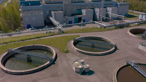 sedimentation tanks of treatment facilities. water treatment facilities.