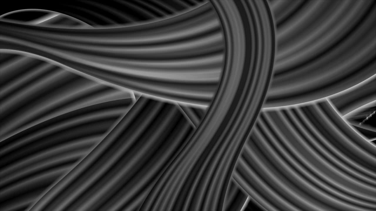 animación de video ondulada abstracta de color gris oscuro