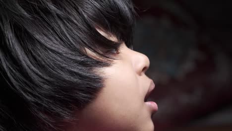 profile of a young boy