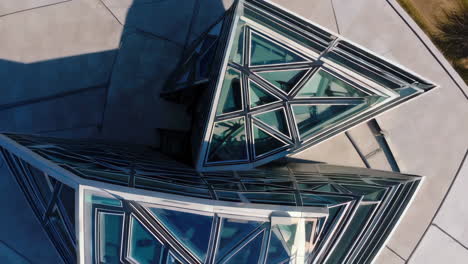 geometric architecture aerial view