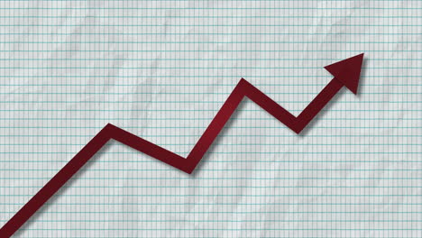 Gráfico-De-Aumento-De-Ventas-O-Aumento-De-Existencias-En-Un-Fondo-De-Papel