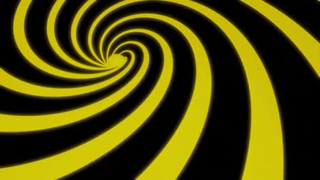 abstract spiral pattern with yellow and black colors