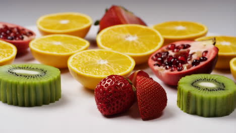 colorful assortment of fresh cut fruits