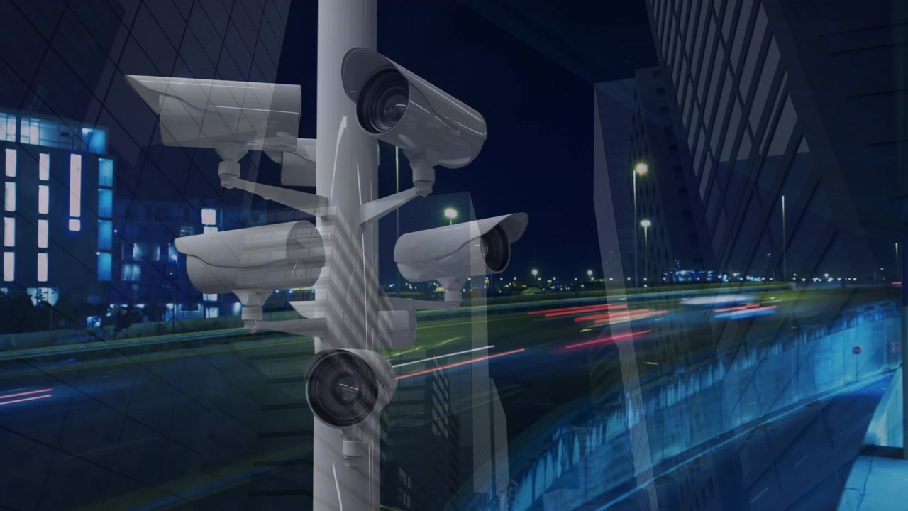 Animazione di testo con globo e rete di connessioni