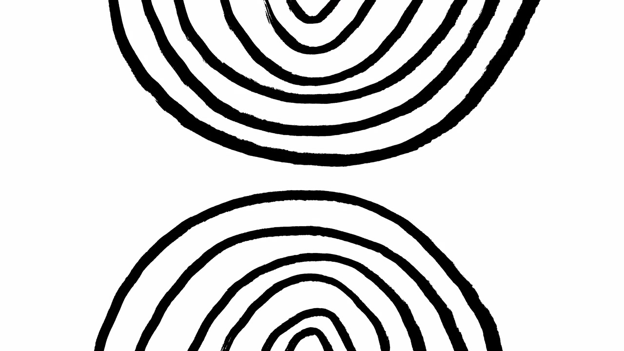 Dynamic Abstract Hand-Drawn Semicircles Animation