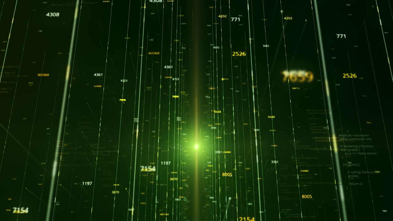 Abstract Digital Code Visualization