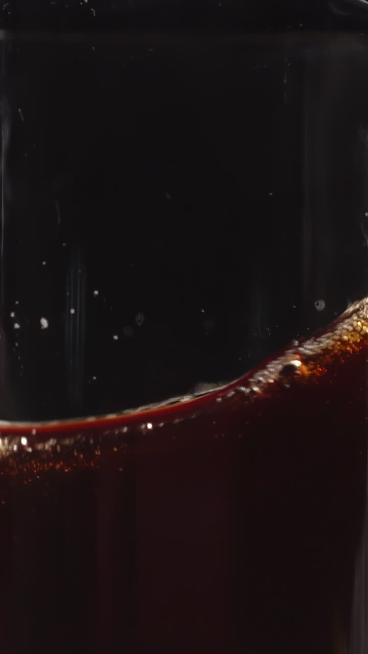 Close up of soda in a glass