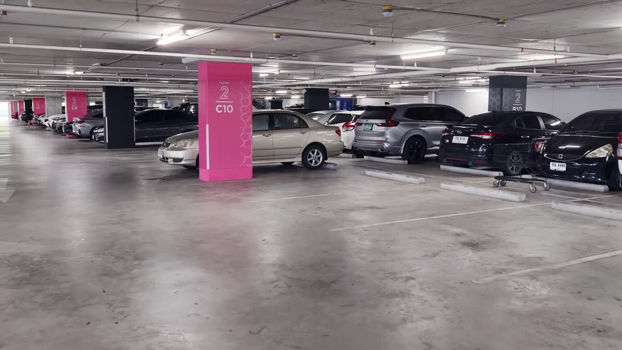 Underground Parking Garage with Multiple Levels