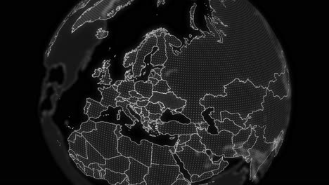 Ukraine-Land-Alpha-Für-Die-Bearbeitung-Von-Datenanalyse-Technologie-Globus-Rotierend,-Filmisches-Video-Zeigt-Einen-Digitalen-Globus,-Der-Sich-Dreht-Und-Auf-Die-Ukraine-Land-Alpha-Vorlage-Für-Die-Bearbeitung-Heranzoomt