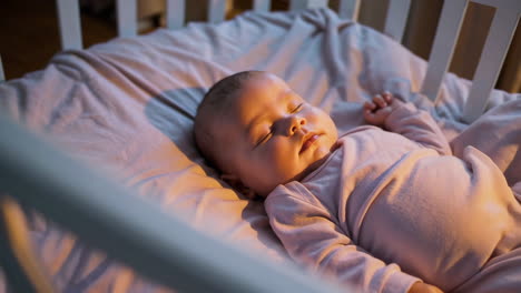 baby sleeping in crib