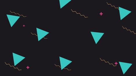 colors lines and geometric figures animation