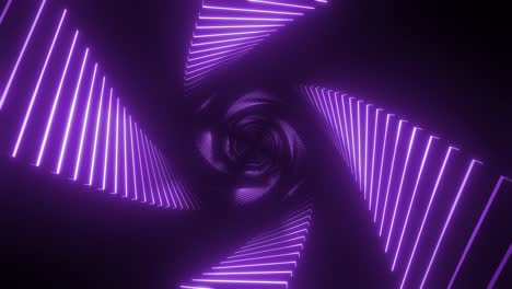 abstract purple neon spiral tunnel