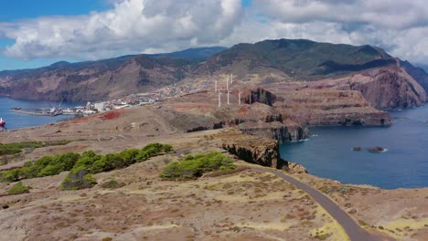 vista aérea de la parte este de madeira