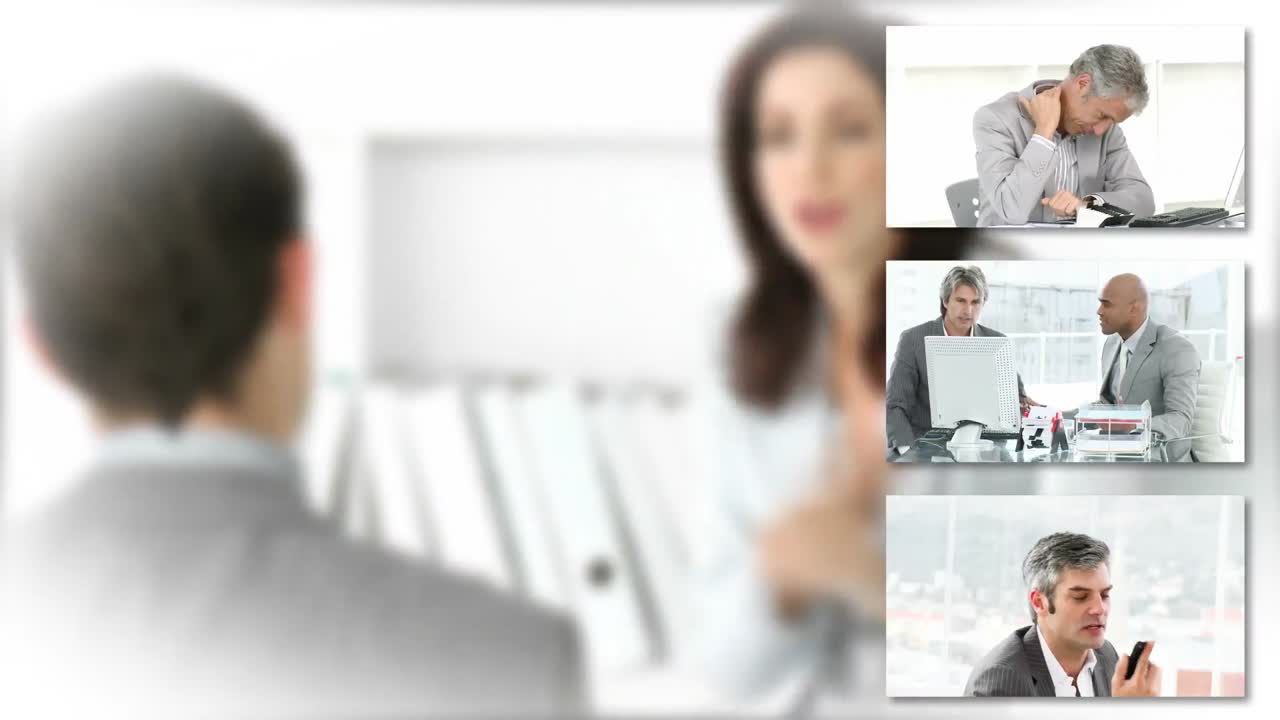 직장에서 스트레스를 받는 사람들