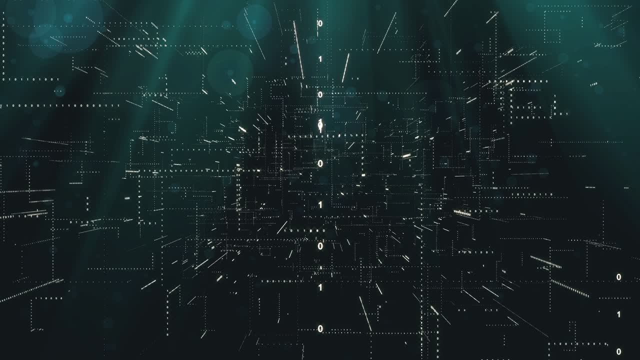 Flow of binary data, computer generated. 3d rendering of scientific technology. Modern digital background stock video
USA, Binary Code, Computer Language, 4K Resolution, Abstract
