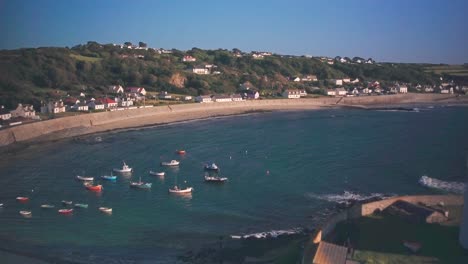 fort grey, guernsey, channel islands, uk. aerial drone view