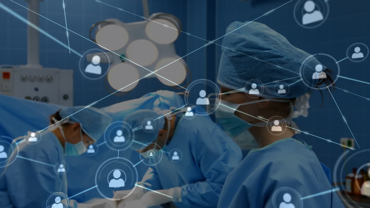 다양한 남성과 여성 의사의 연결 네트워크의 활성화