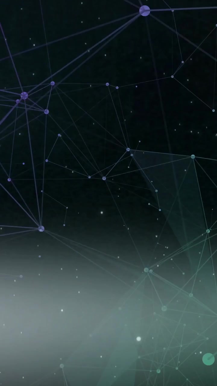 Abstract net shifting as cyan band causing mesh dissolving revealing nodes lines gradient for tech