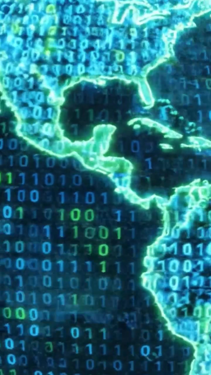 A Digital Earth: Showcasing the Data-Driven Global Connectivity Through Binary Numbers in a Dynamic Representation of Our Planet