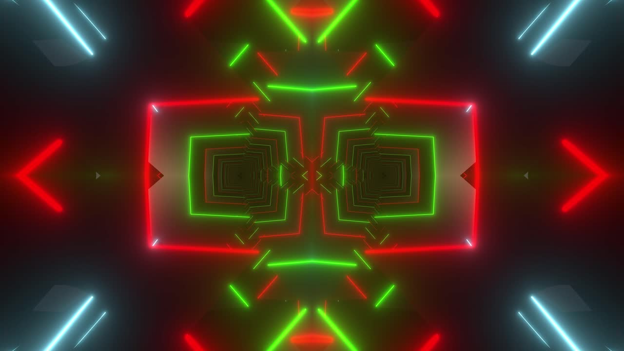 immagini astratte di tunnel al neon