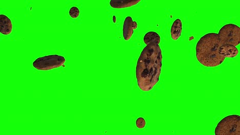 animación de bucle de galletas de chocolate