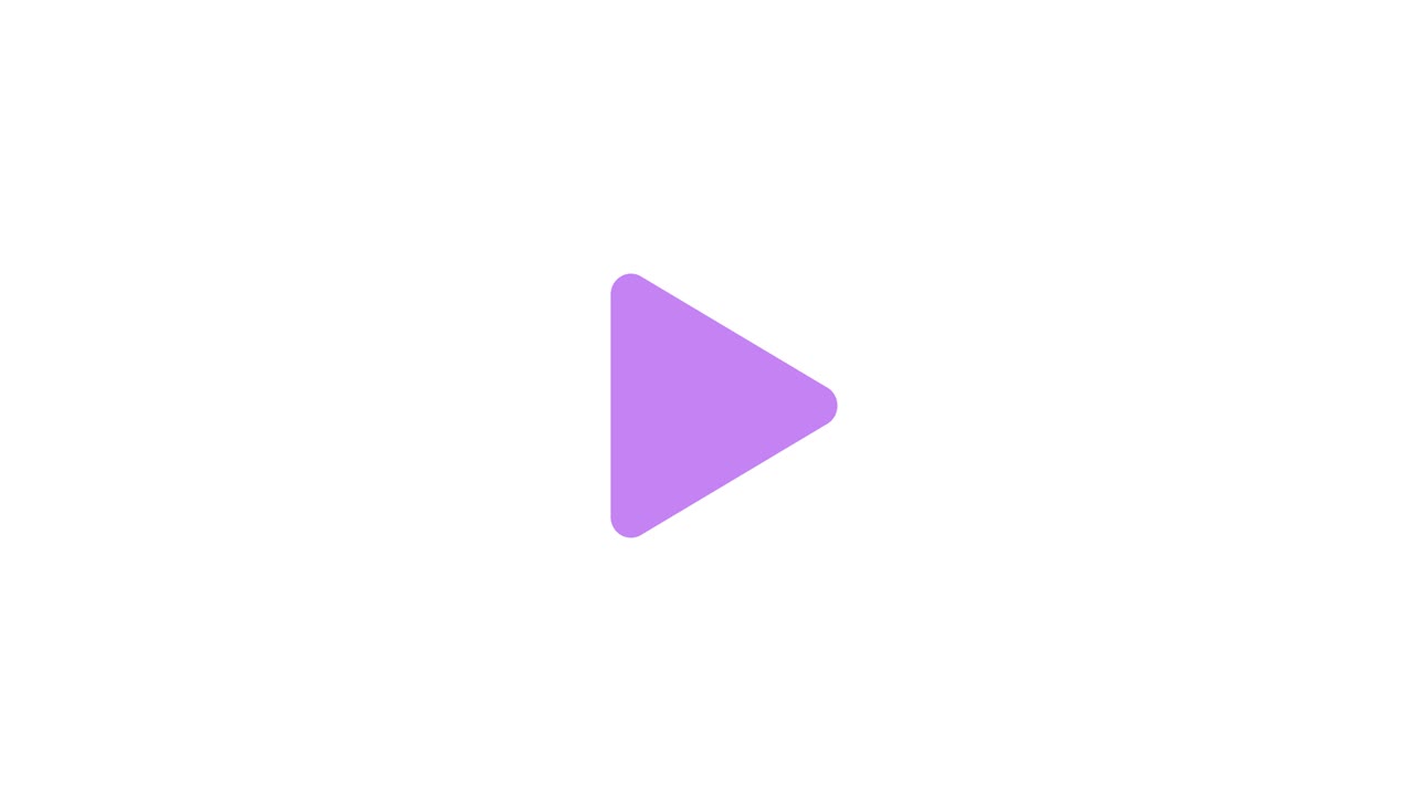 play color button music icon video animation. animated play click start playing isolated