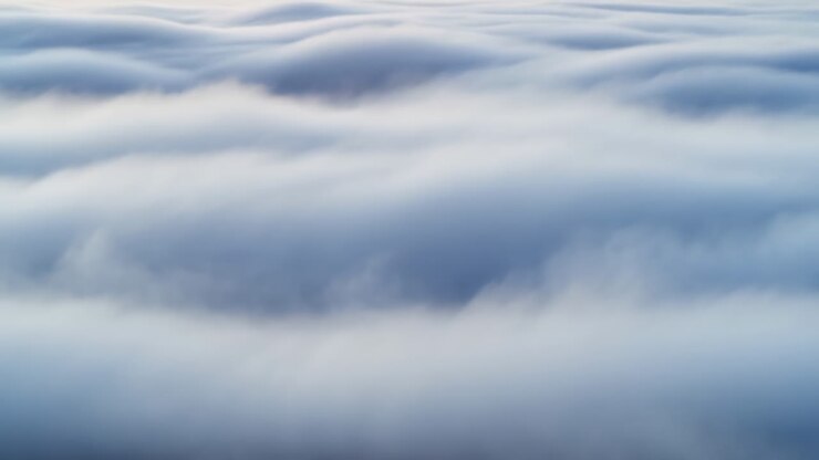 Time Lapse of Serene Clouds Rolling Over a Landscape