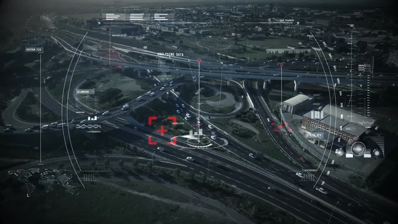 video compuesto digital del objetivo de ariel