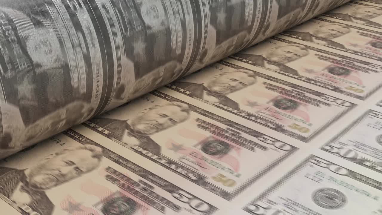 미국 달러 지폐 인쇄