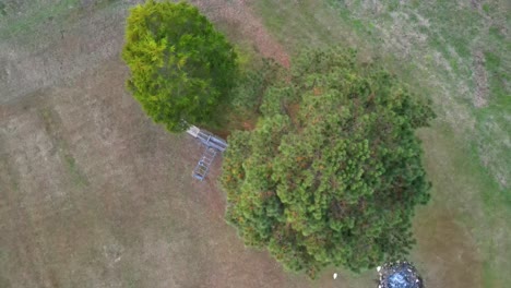 toma ascendente de la casa de campo en el campo de tennessee