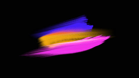 Splashing-rainbow-paint-brushes-on-black-gradient