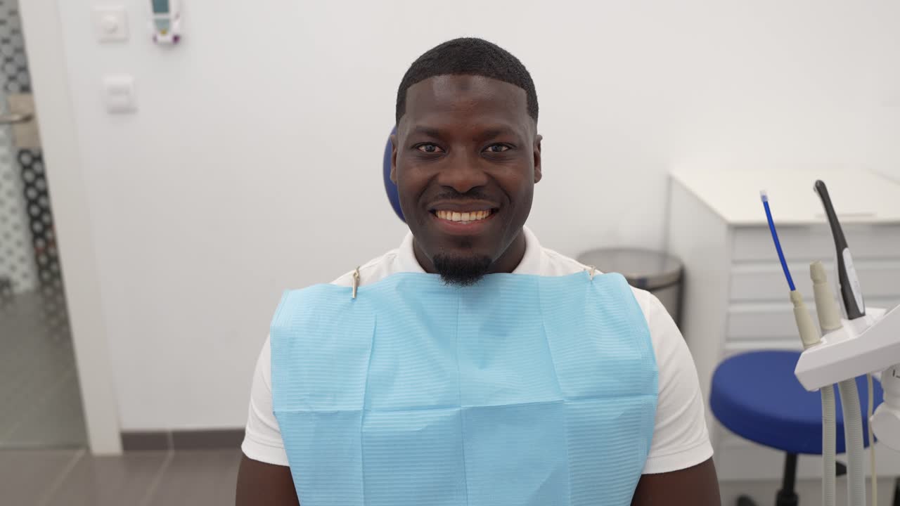 Dental patient in clinic