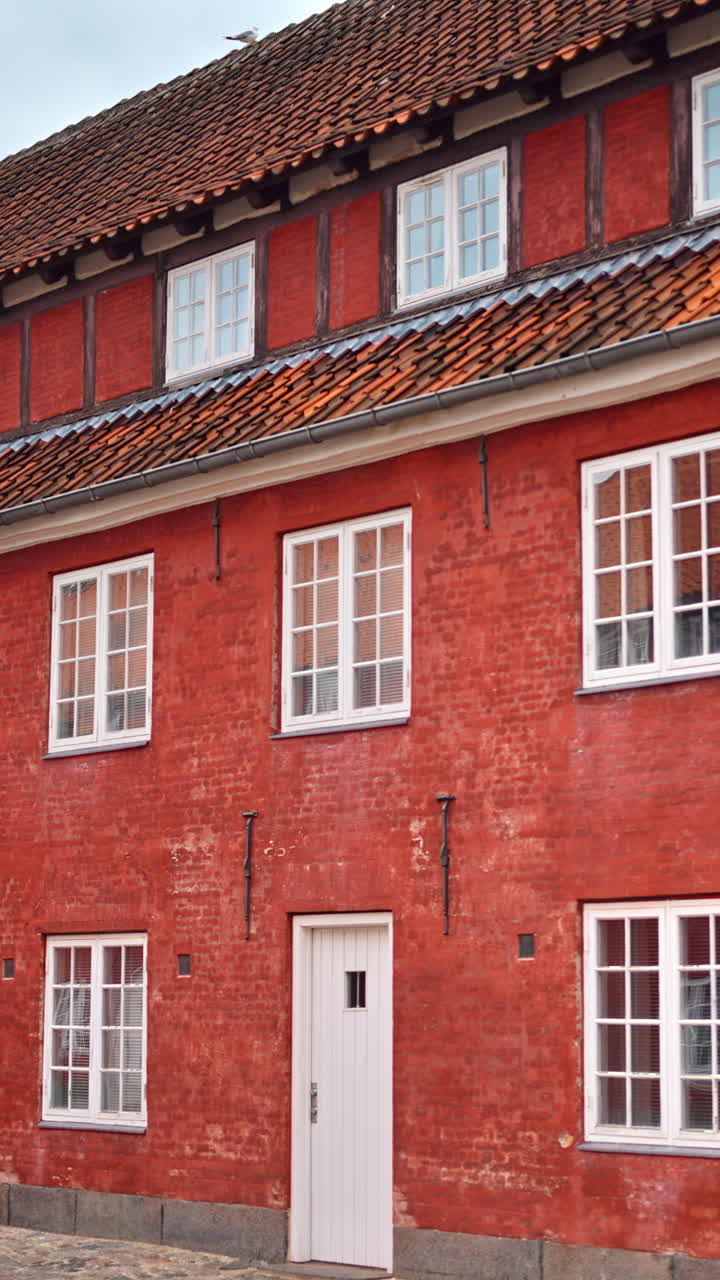 Detail view of the Kastellet Citadel in Copenhagen, Denmark. Vertical