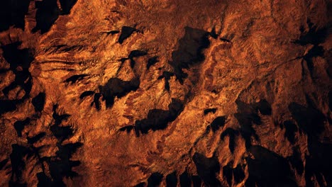 top erial view of the red rock canyon