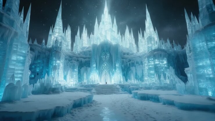 Ice Castle at Night