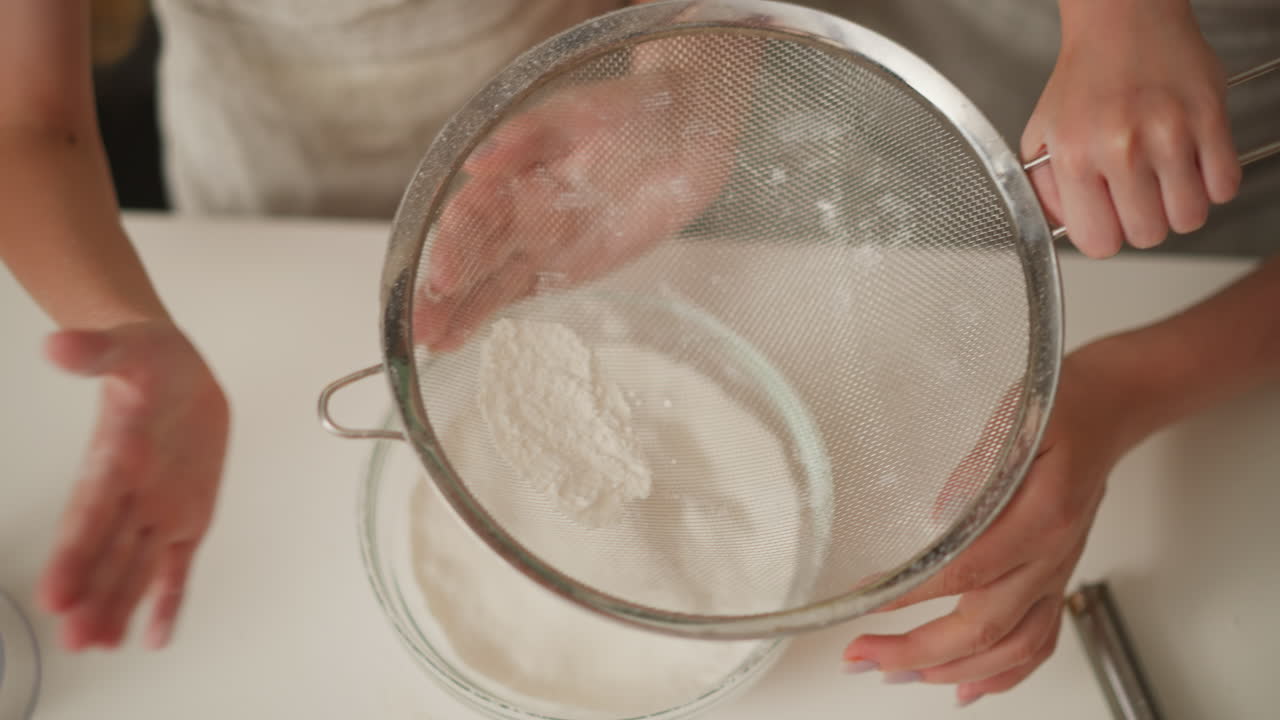 Sifting Flour for Baking