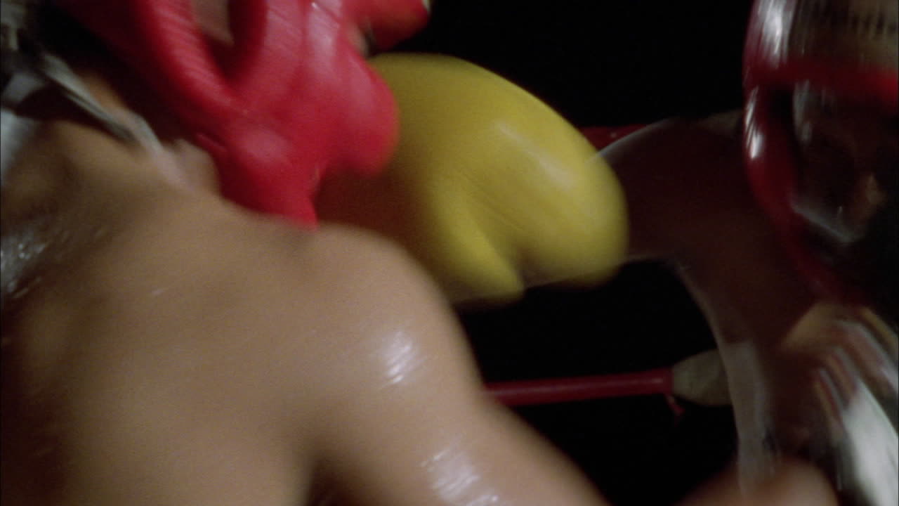 두 남자가 권투 시합을 한다