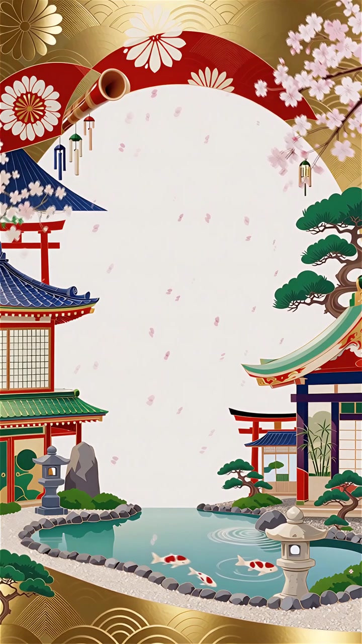 Sfondo Animato Cultura Giapponese 4K