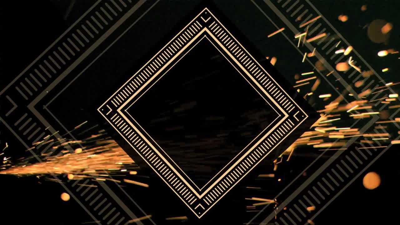 보케 조명의 불꽃을 가진 프레임