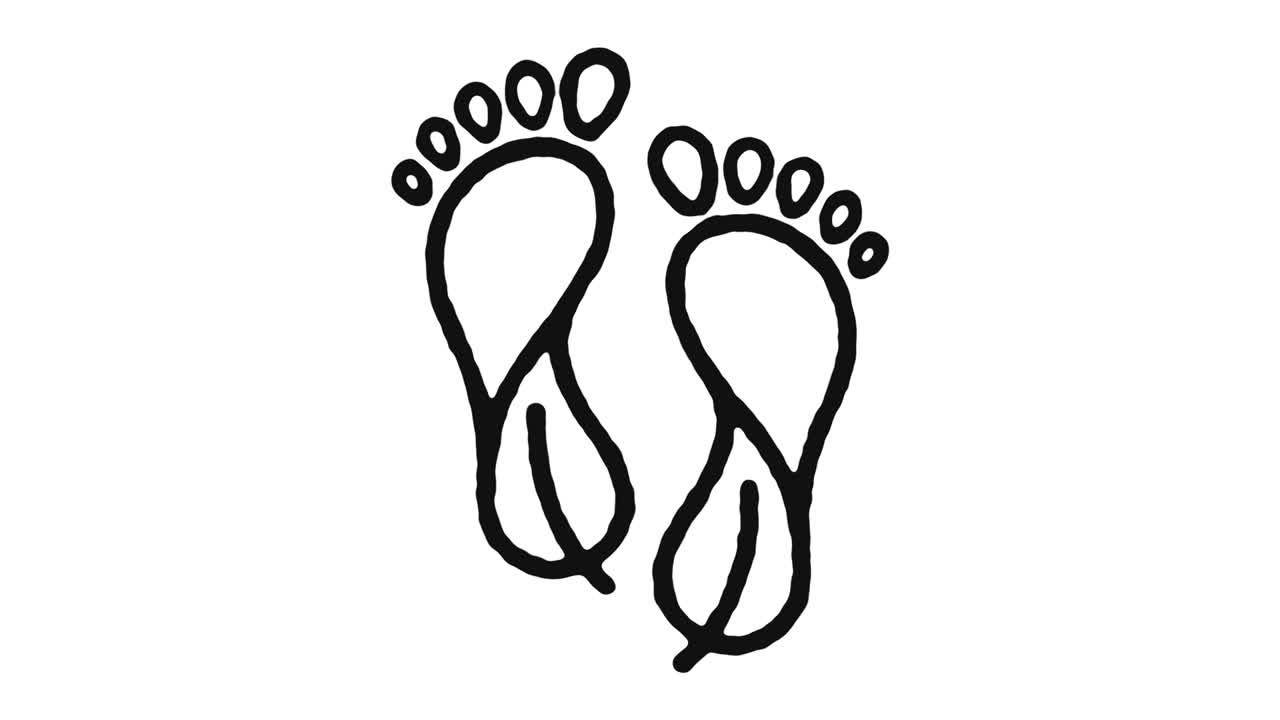 탄소 발자국 아이콘 애니메이션 영상 및 알파 채널