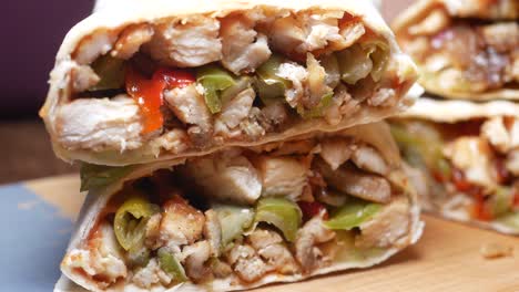 chicken wrap with vegetables